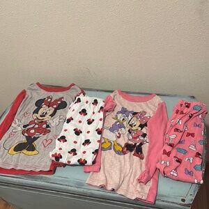 4PC Disney Minnie Mouse Kids Pajama sets